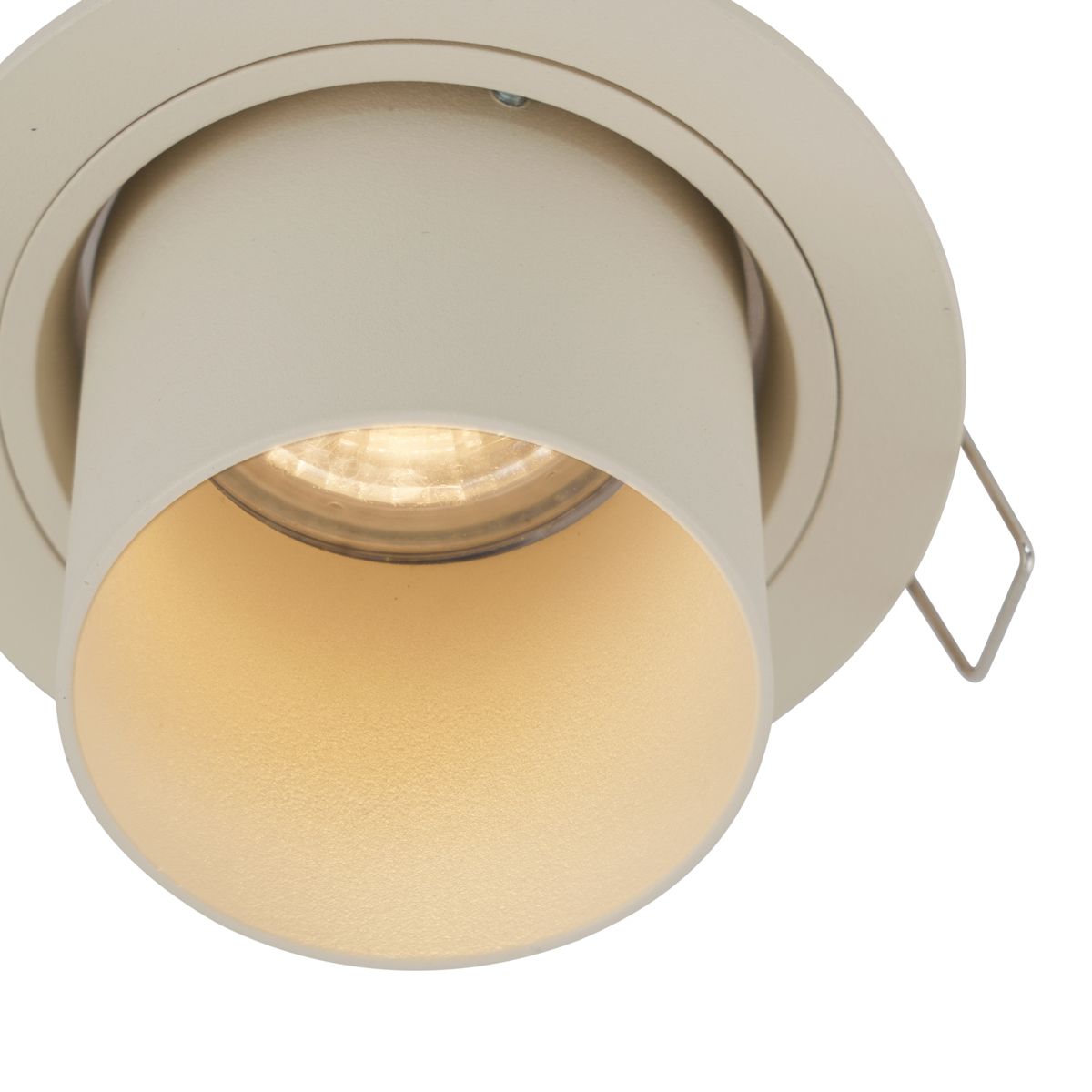 Moderne inbouwspot beige GU10 50mm rond kantelbaar - Installa