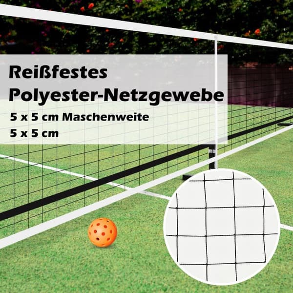 Bærbart Pickleball-nett med metallrør Sterkt polyesternett og Oxford-tøybæreveske Værbestandig sportsnett 670 cm langt