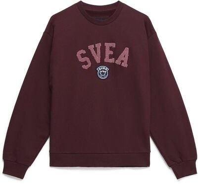 Svea Logo Crew Genser, Winered