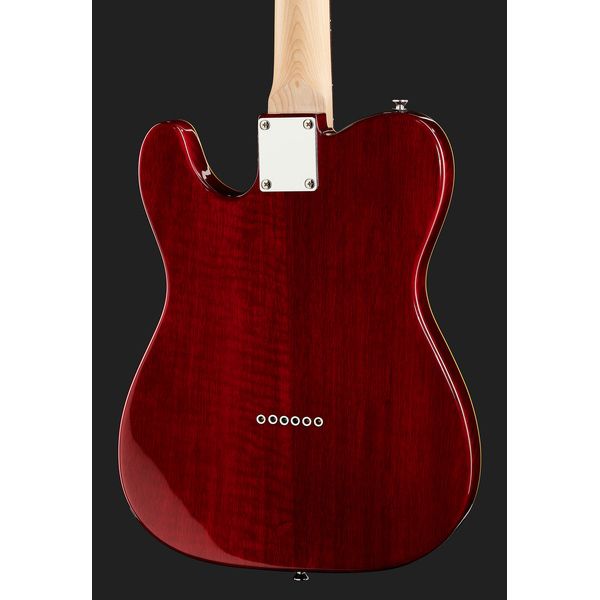 Harley Benton TE-90QM Trans Red w/Bag