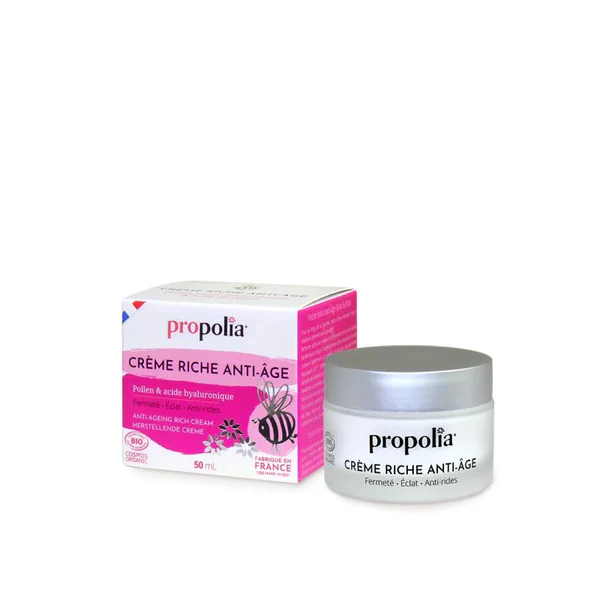 Propolia Crème Riche Anti-Âge - Pollen & Acide Hyaluronique 50 mL