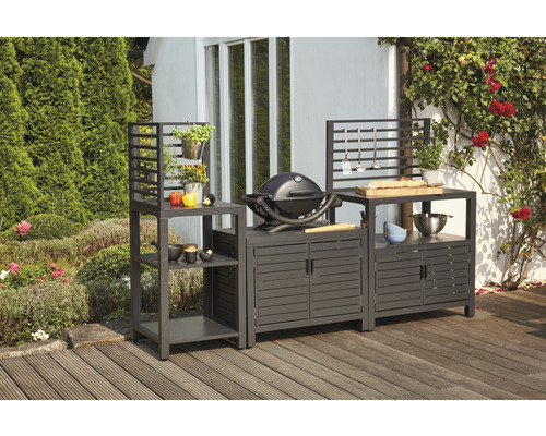 Buitenkeuken Texas Siena Garden 141 cm antraciet