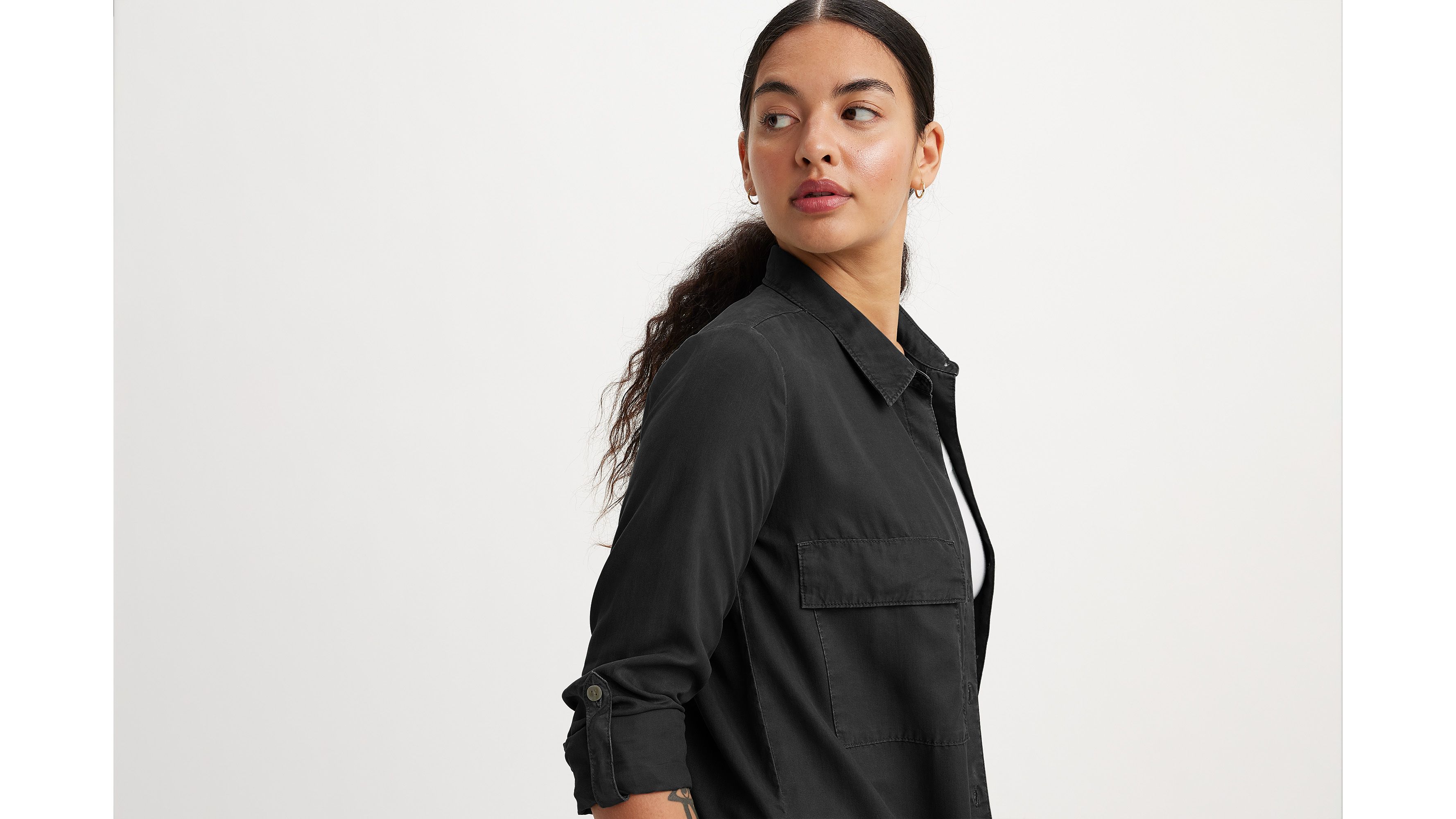 Chemise utilitaire Doreen - Caviar - Noir