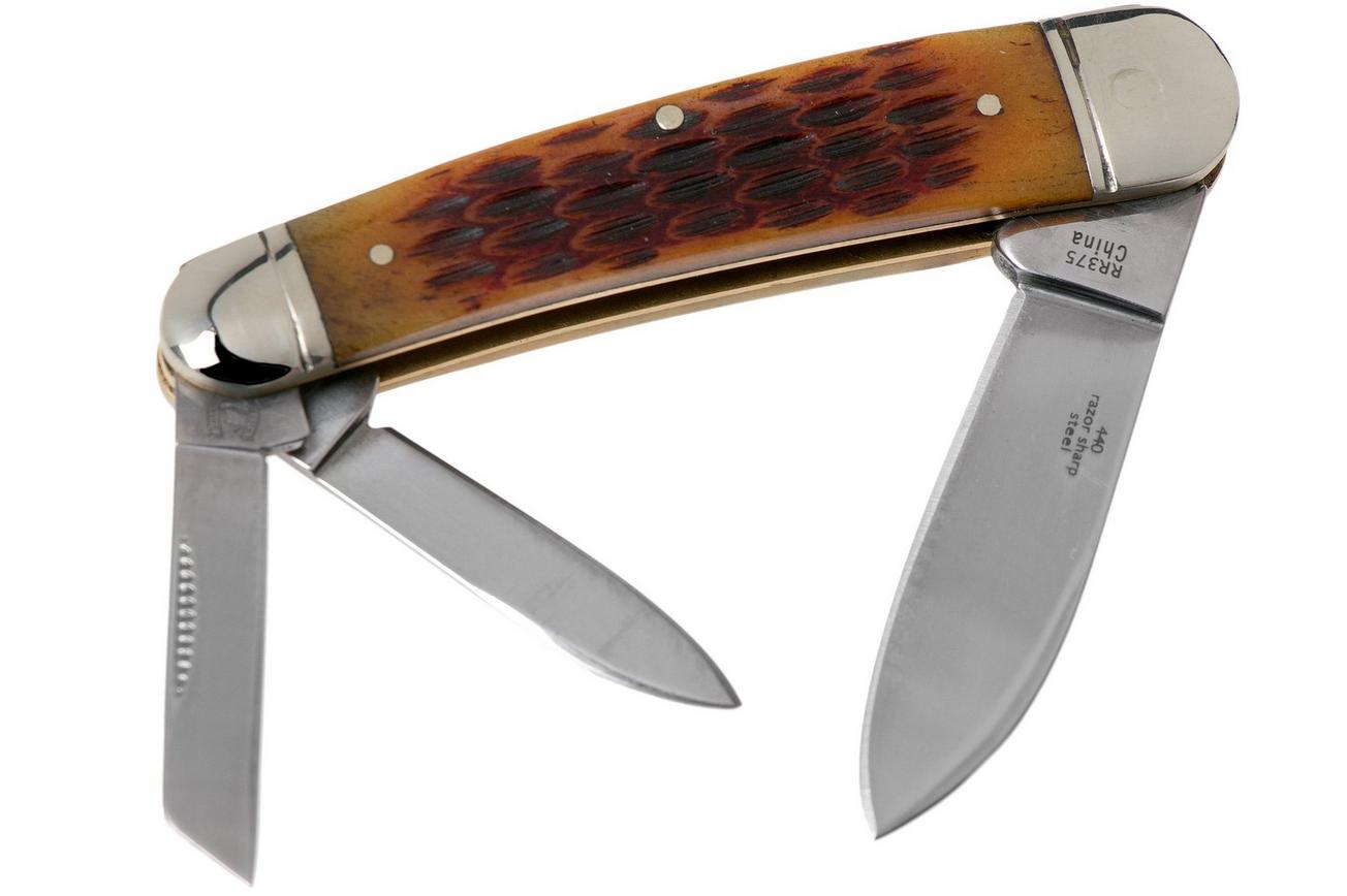 Rough Ryder Whittler Amber Bone RR375 slipjoint zakmes