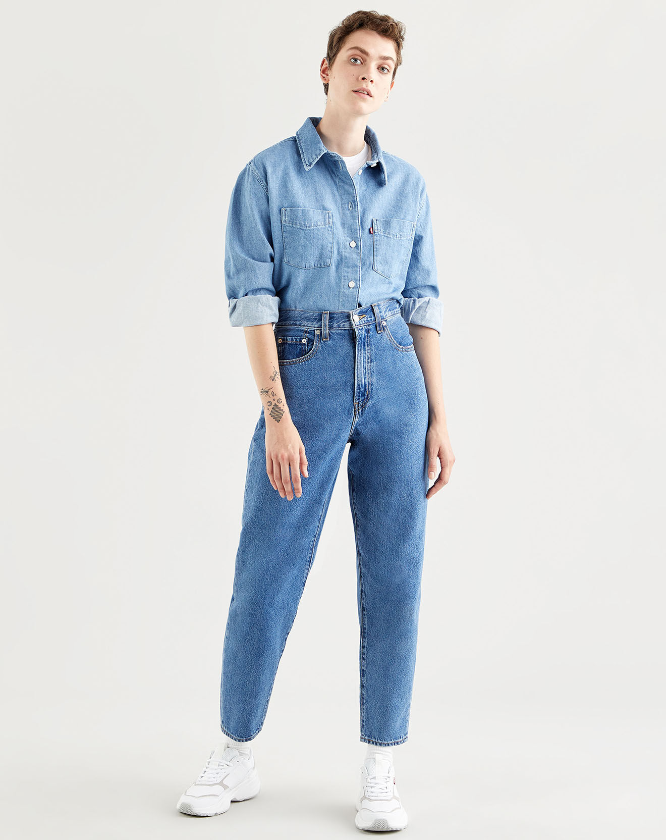 Levi's® Chemise en Coton et Chanvre Zoey bleue