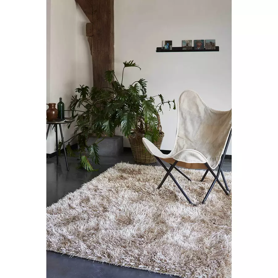 Esprit Hochflorteppich Cool Glamour brass