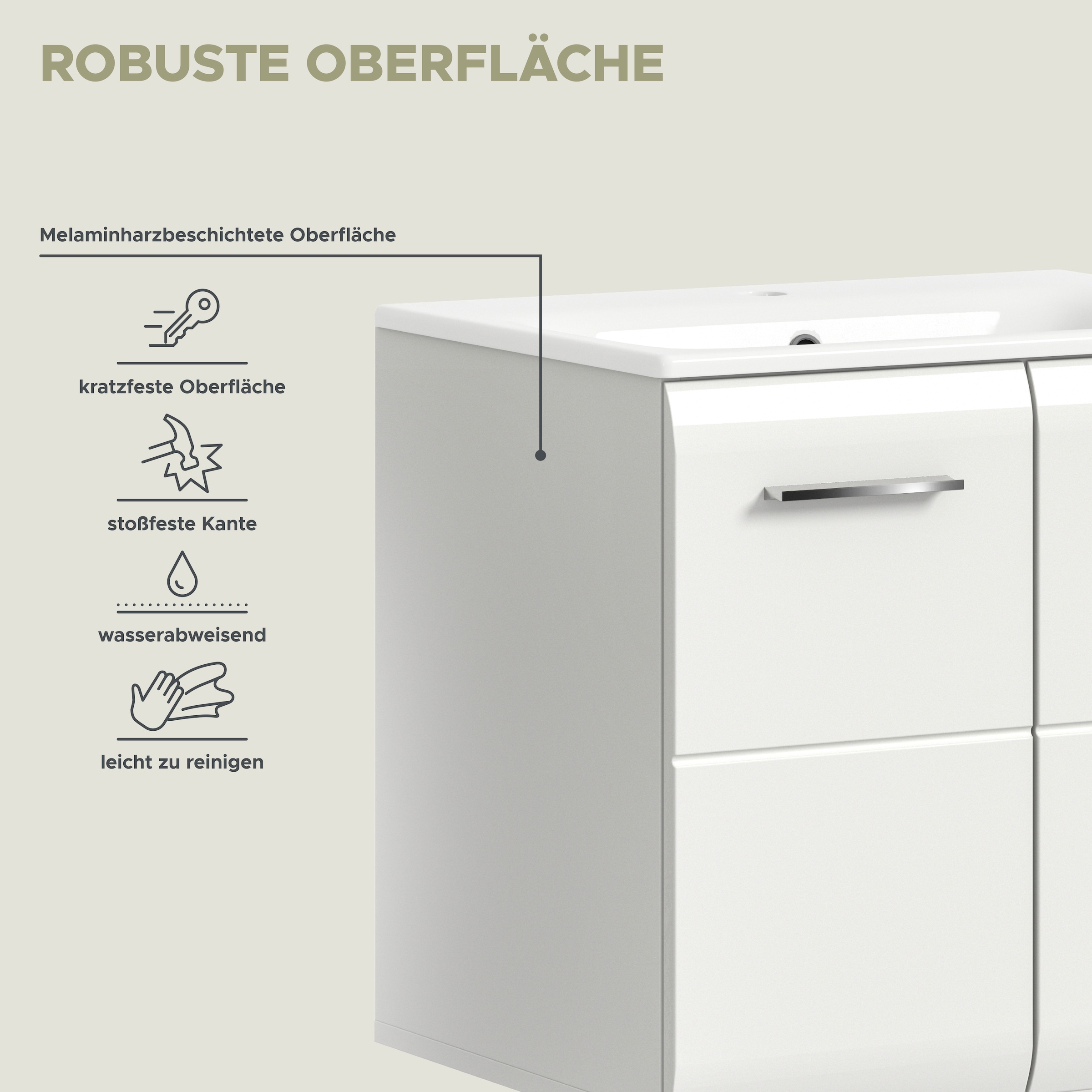 INOSIGN Badezimmer-Set Set, 4 Stk. tlg.