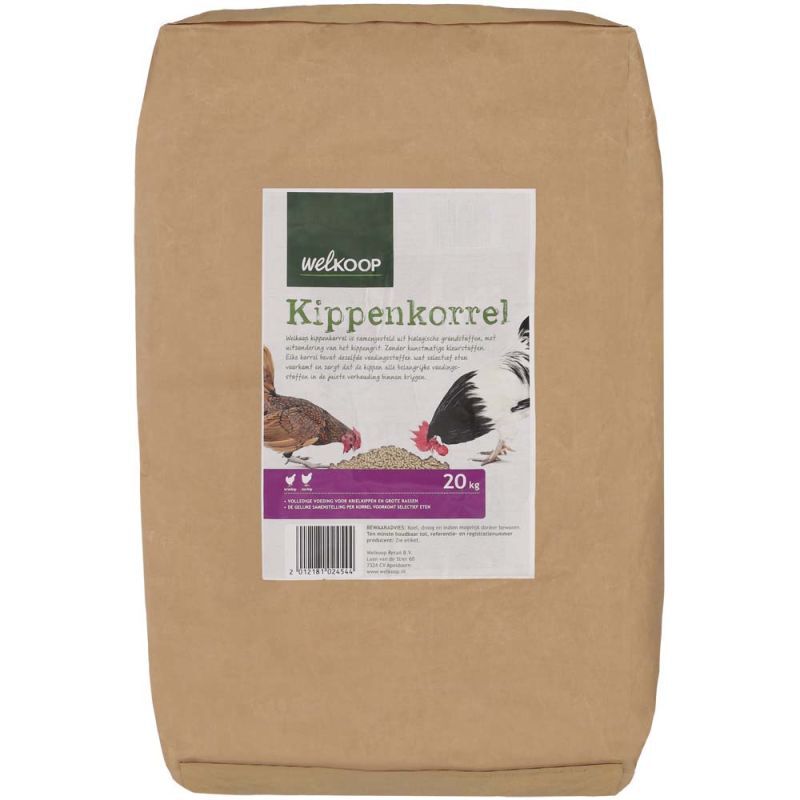 Welkoop Kippenkorrel - Kippenvoer - 20 Kilogram