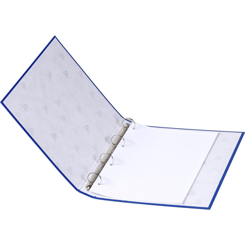 Classeur 4 anneaux cartonné Exacompta A4 - Dos 4 cm couleur
