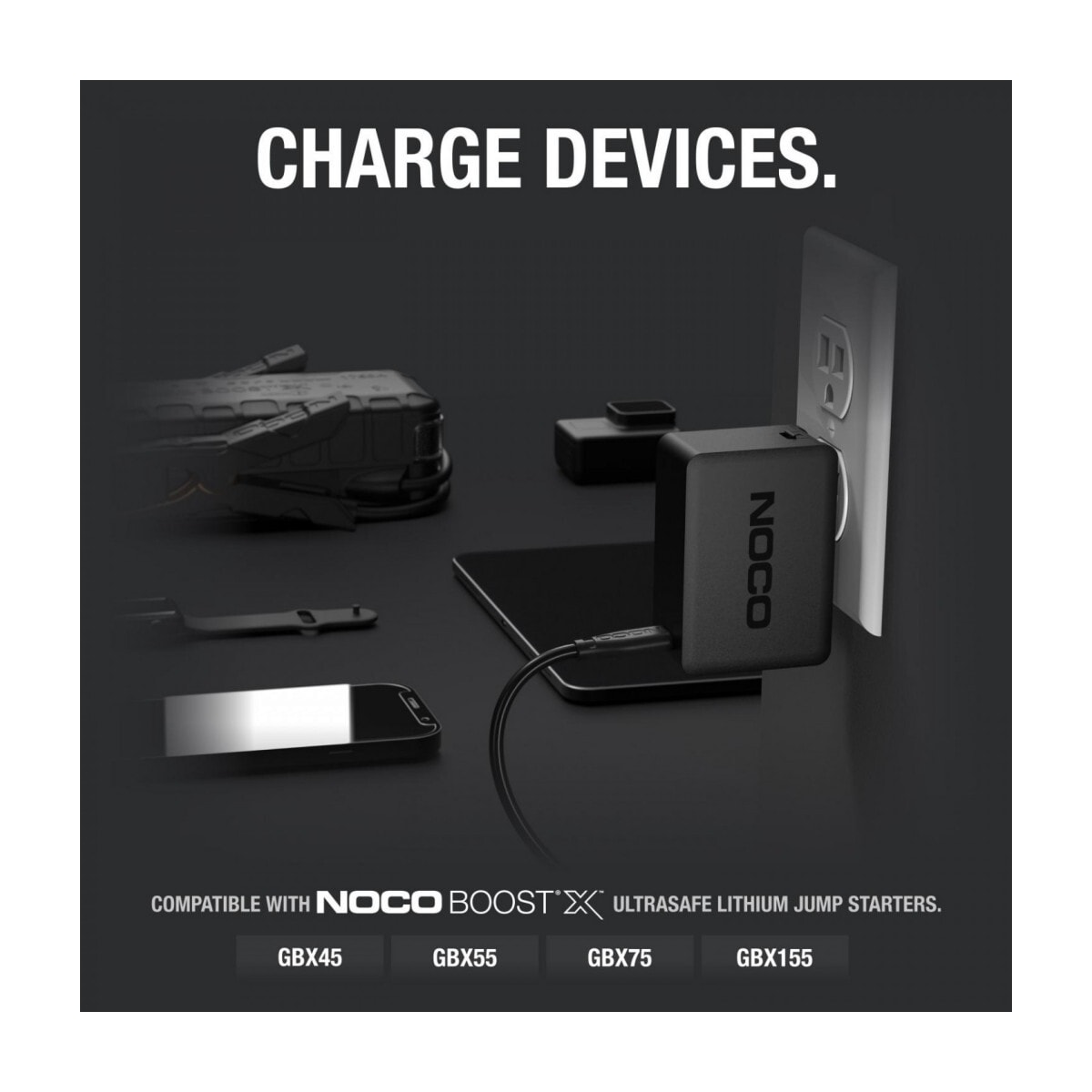 NOCO 65W Hurtiglader til GBX45 / GBX55 / GBX75 / GBX155