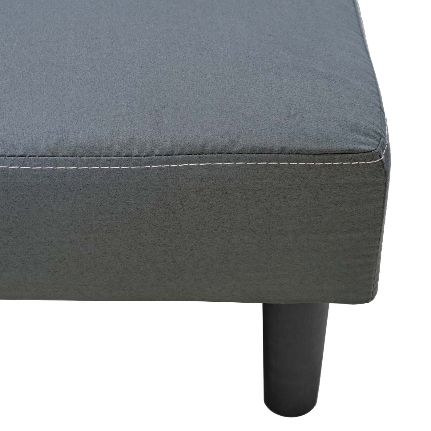 3er-Sofa MCW-G11, Couch Schlafsofa Gästebett Bettsofa Klappsofa, Schlaffunktion 195cm ~ Stoff/Textil, grau