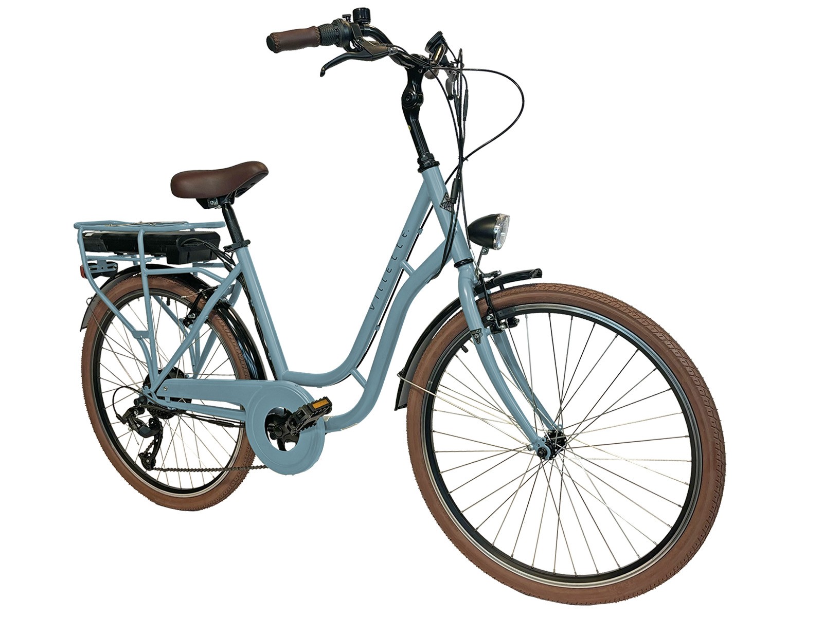 Villette Vintage retro elektrische fiets - Light Blue