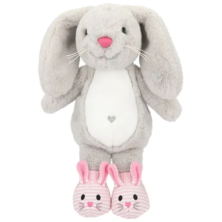 Depesche Princess Mimi Plüsch Hase Nelly Grau Mit Schühchen 21 cm