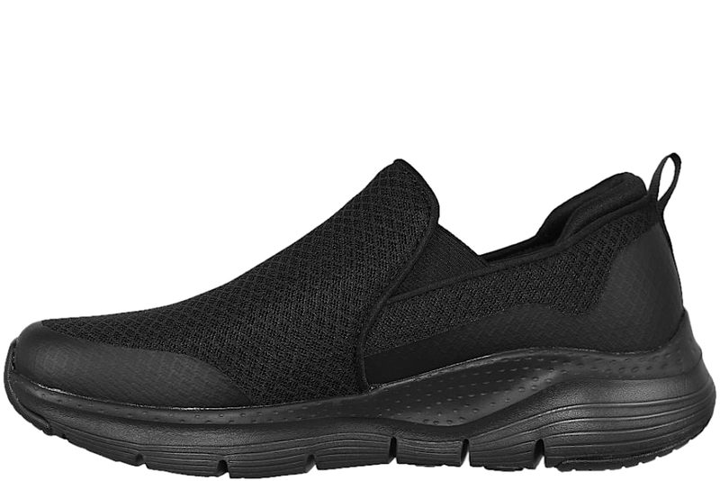 SKECHERS ARCH FIT SNEAKERS I SORT TEKSTIL