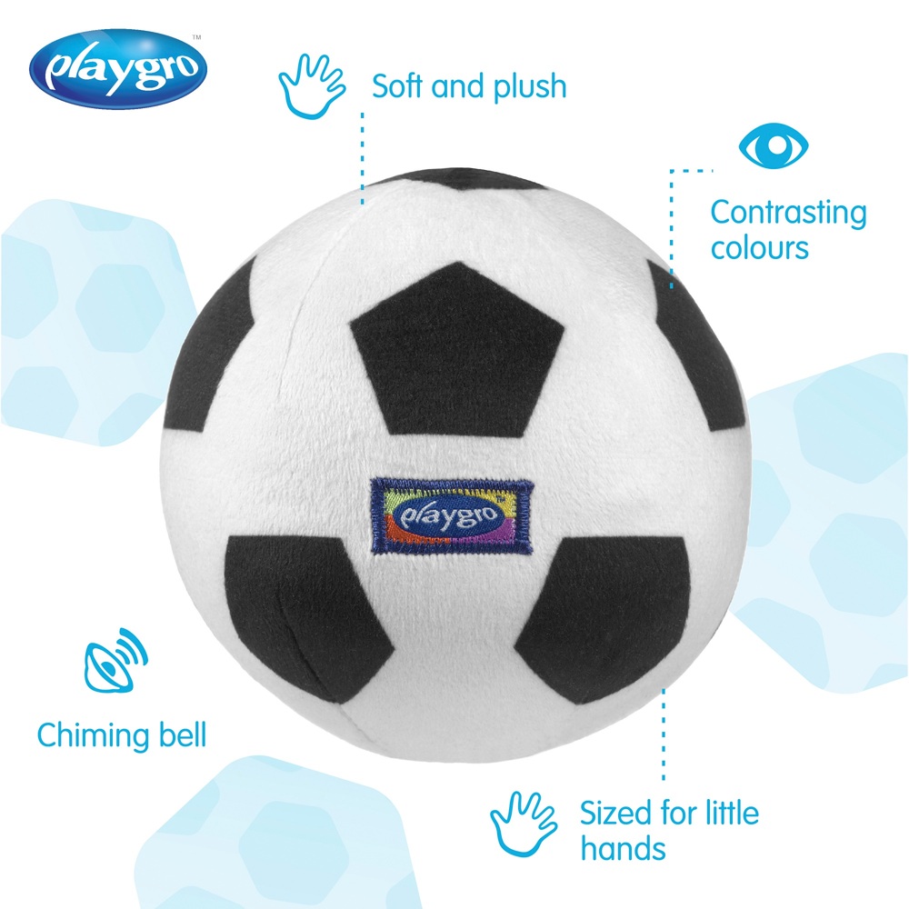 Playgro Mein erster Fußball – Schwarz-Weiß