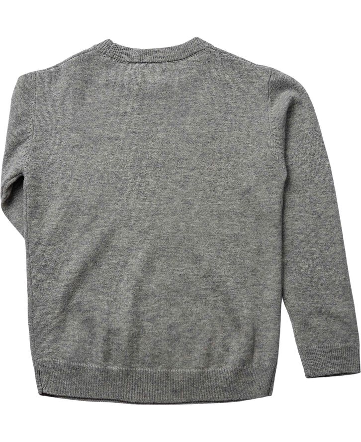 Magasin du Nord Collection Strikka RWS wool & cashmere pullover Light grey melange