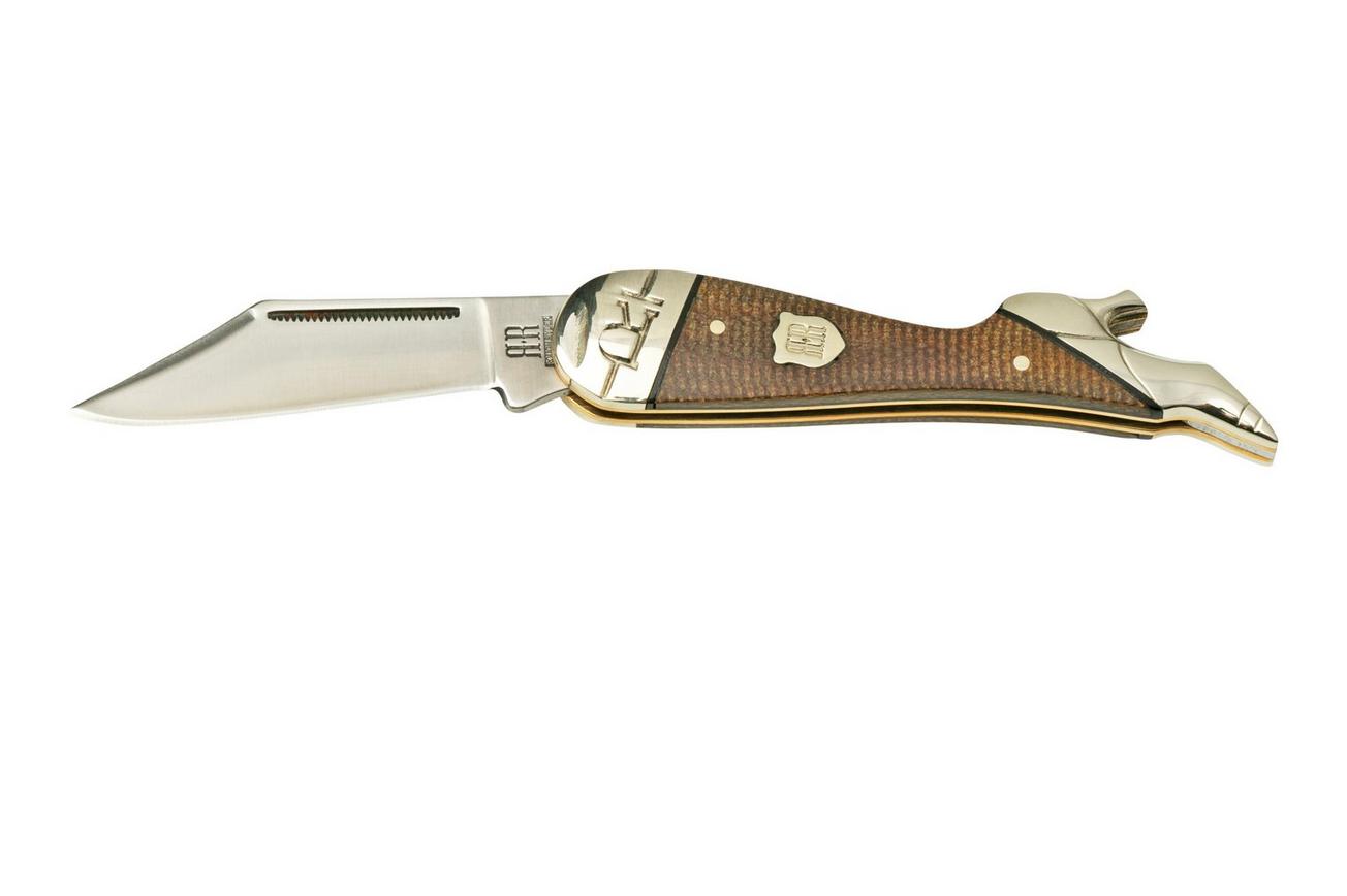 Rough Ryder Brown Burlap Lady Leg Knife, RR2335 zakmes