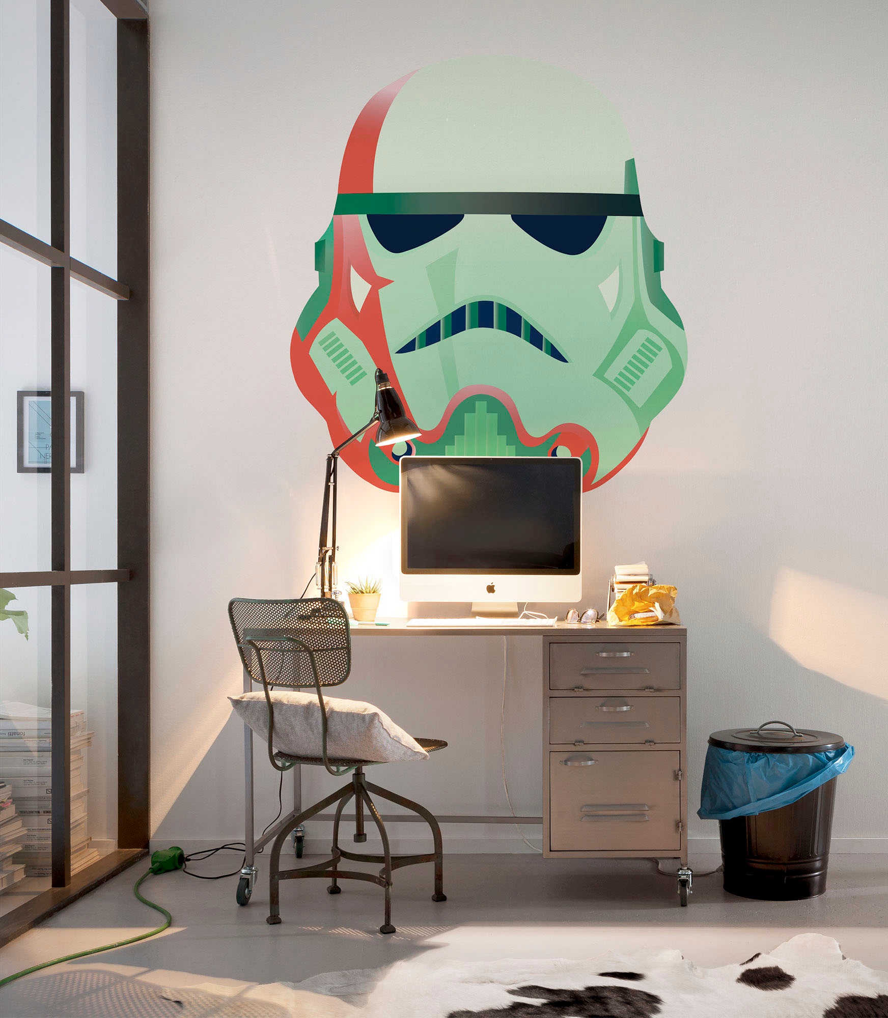Komar Wandtattoo »Star Wars One of us! - Grösse 125 x 125 cm« rund und selbstklebend