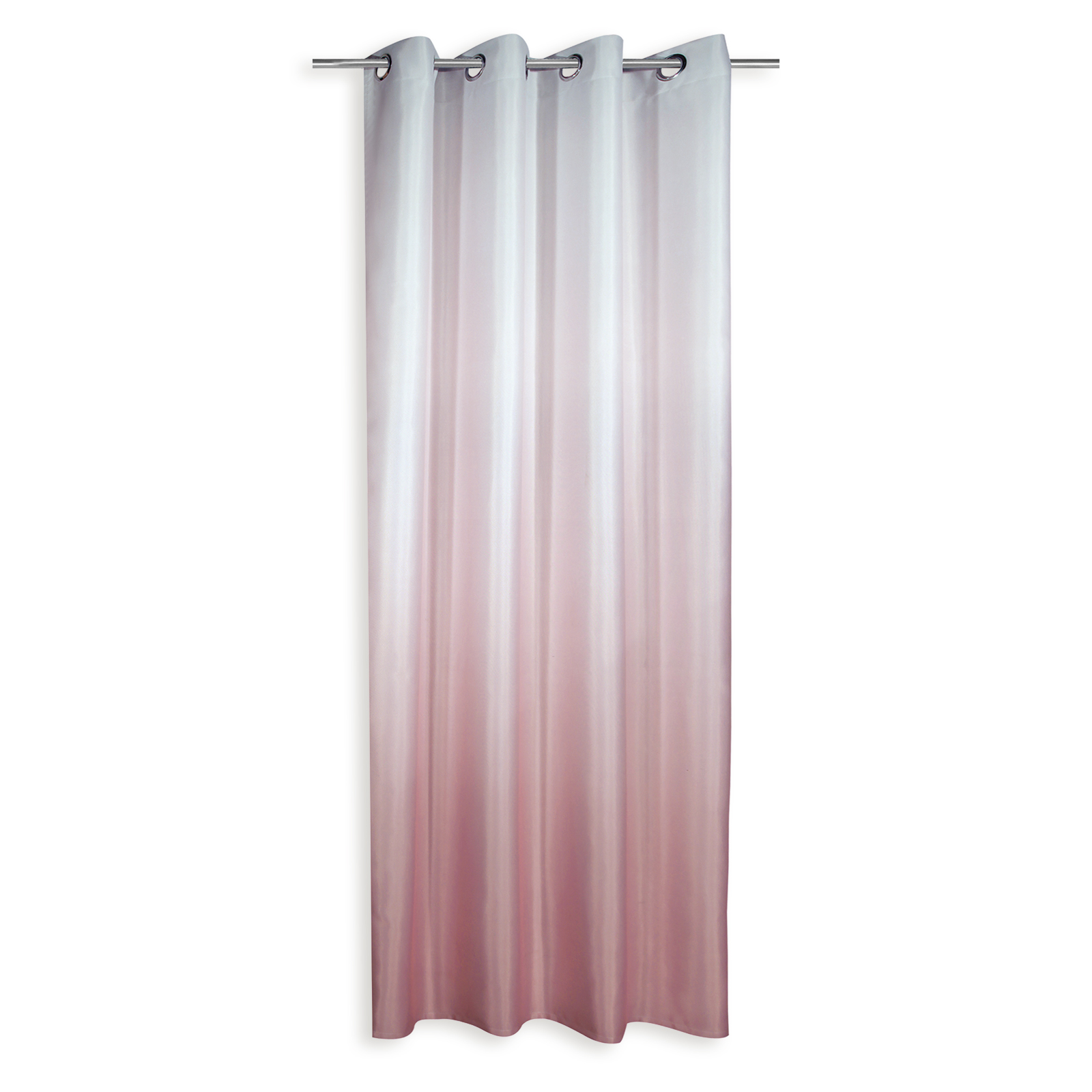 Ösenvorhang - rosé - Farbverlauf - 135x245 cm