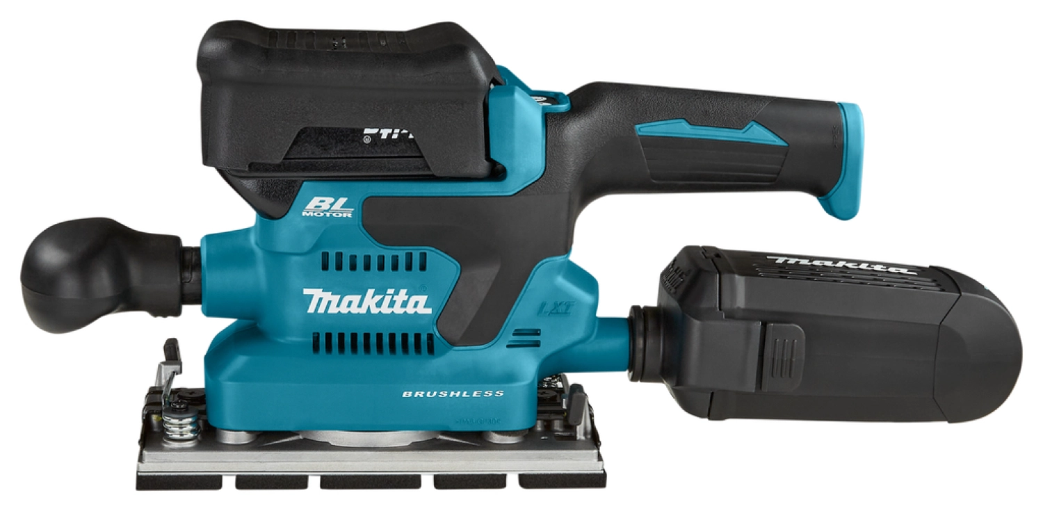 Makita DBO380RTJ 18V Li-ion accu vlakschuurmachine set (2x 5,0Ah) in Mbox - 93x230mm - koolborstelloos