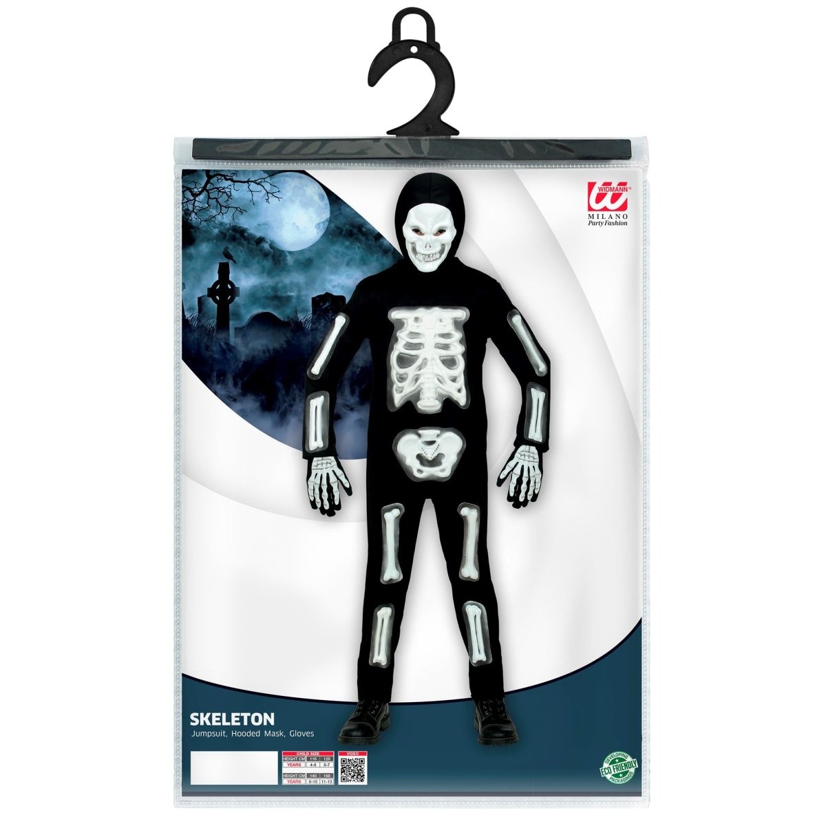 Halloween Kostuum Kind Skelet 3D