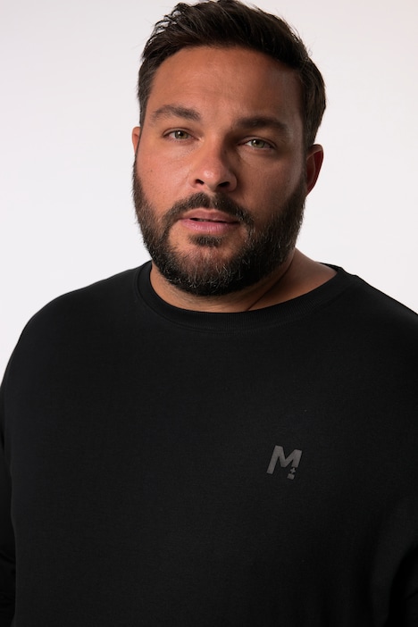 Men+ Langarmshirt, Basic, Bauchfit, Rundhals, bis 8 XL
