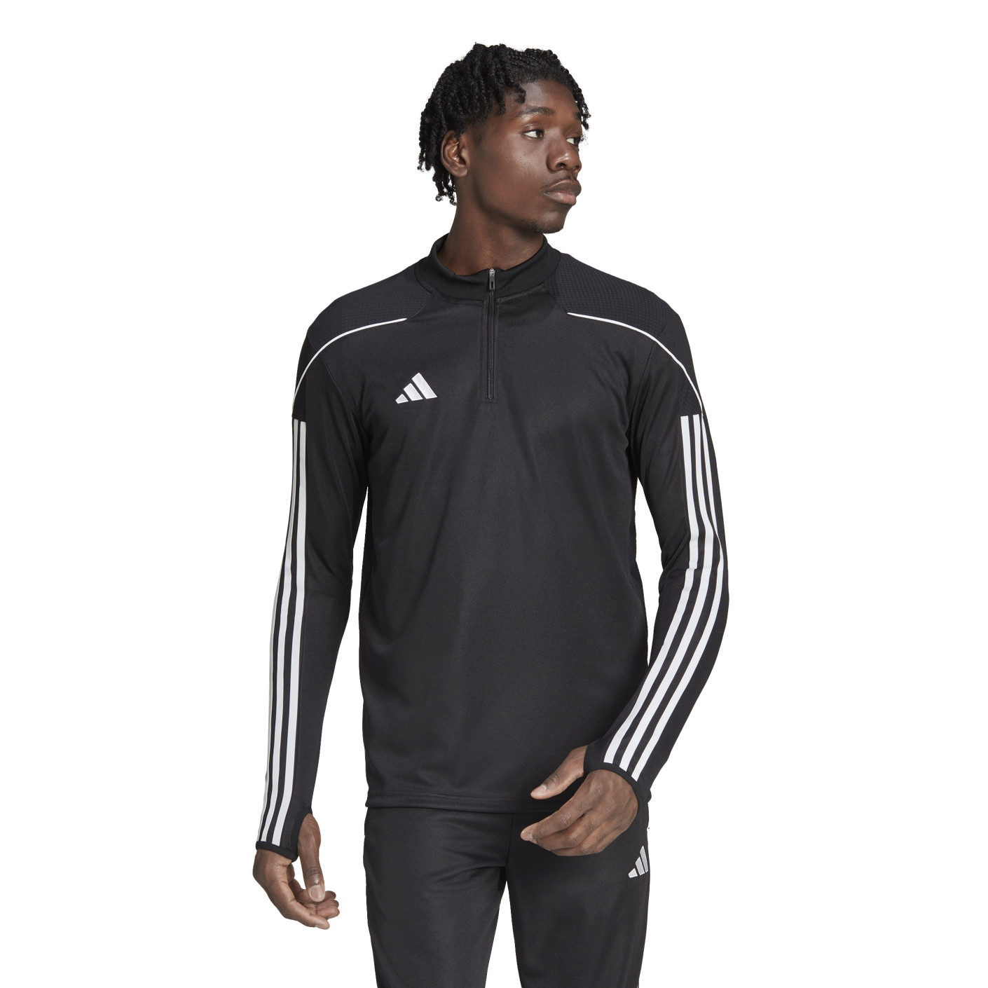 adidas Tiro 23 League 1/4-Zip Trainingspak Zwart Wit