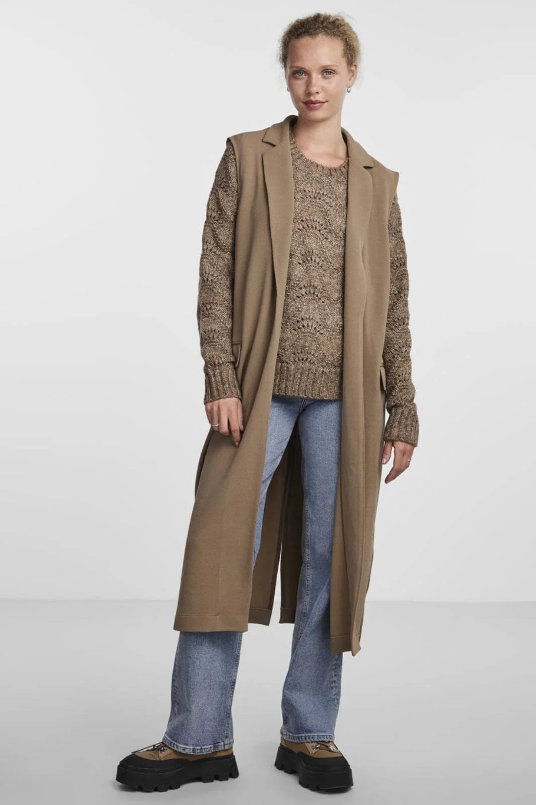 Pieces Pcjana Long Vest