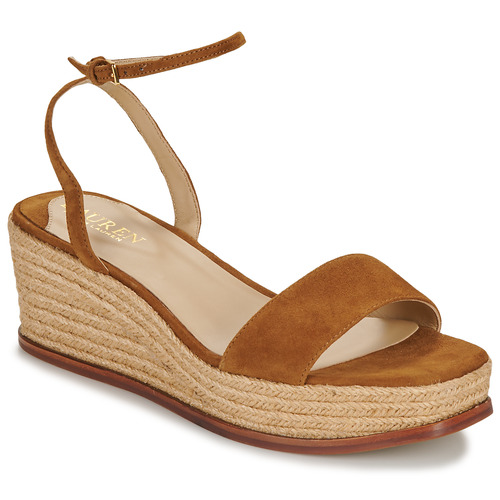 Lauren Ralph Lauren - LEONA-ESPADRILLES-WEDGE Cognac