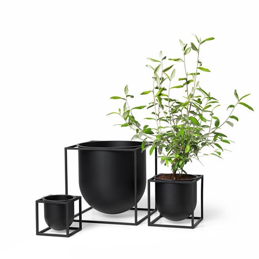 Audo Kubus Flowerpot 14, Sort