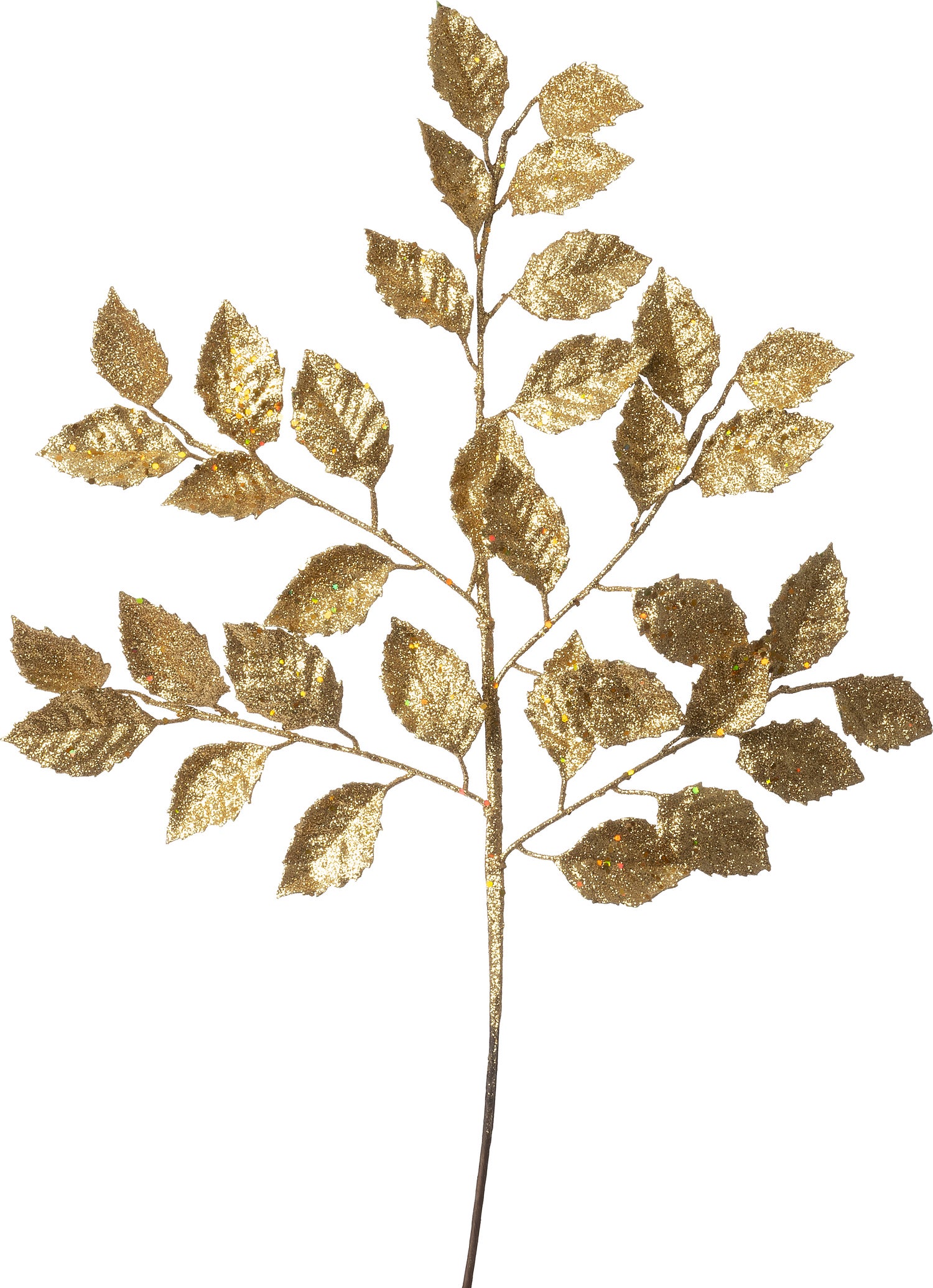 Intratuin kunsttak bladeren met glitters goud 77 cm