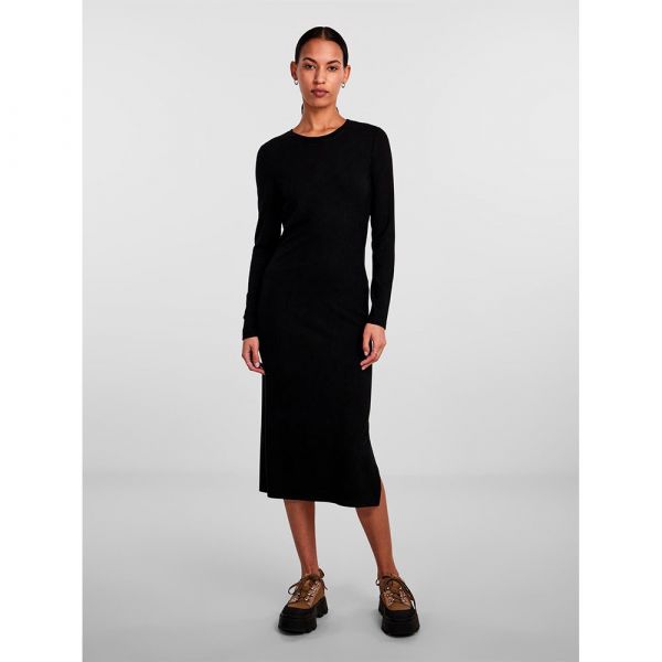 Pieces Vestido De Manga Comprida Kylie Midi Black XL