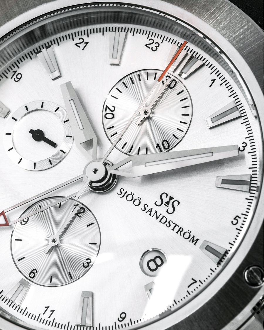 Sjöö Sandström UTC Extreme 44,2mm Silver and Black Rubber