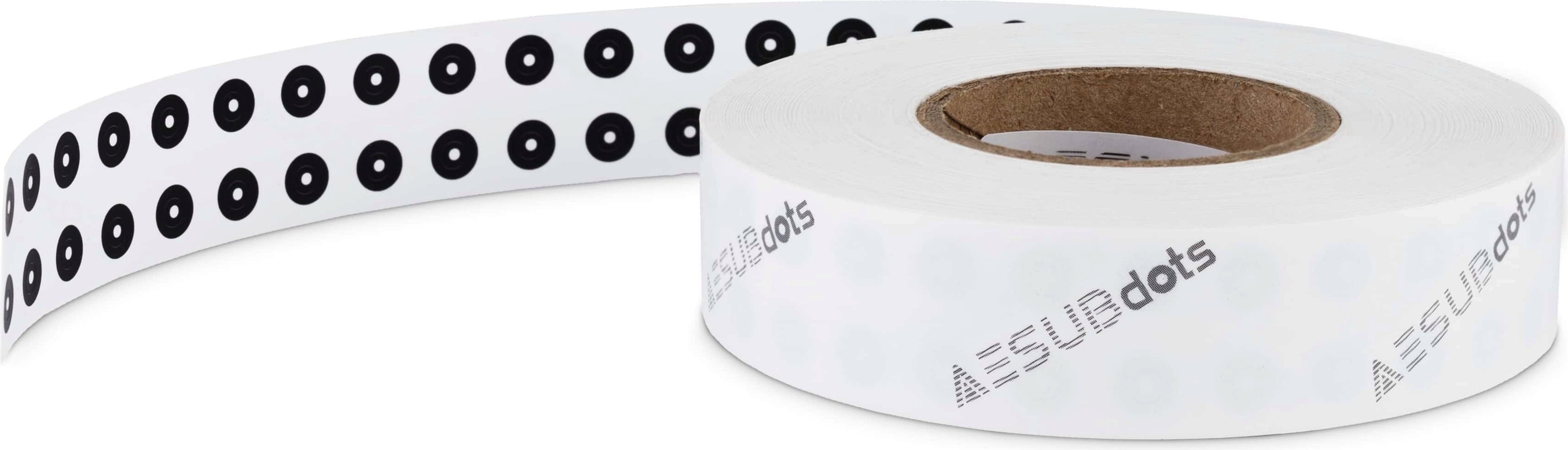AESUB  AESUBdots black&white, 1,5 mm    Weiße Referenzpunkte für 3D-Scanner mit strukturiertem Licht