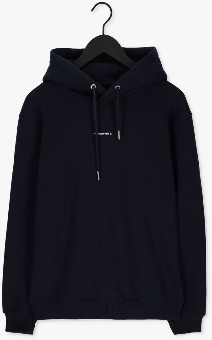PUREWHITE donkerblauwe purewhite sweater pure logo hoodie