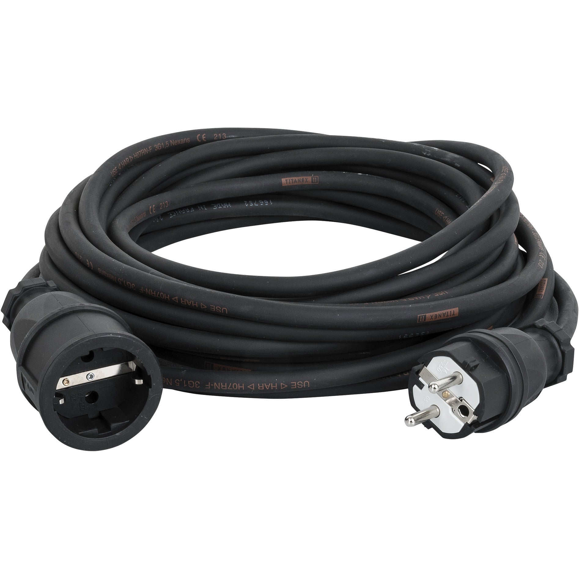 DAP 90555 Schuko/Schuko Titanex PCE verlengkabel 3x 1.5 mm², 5 m
