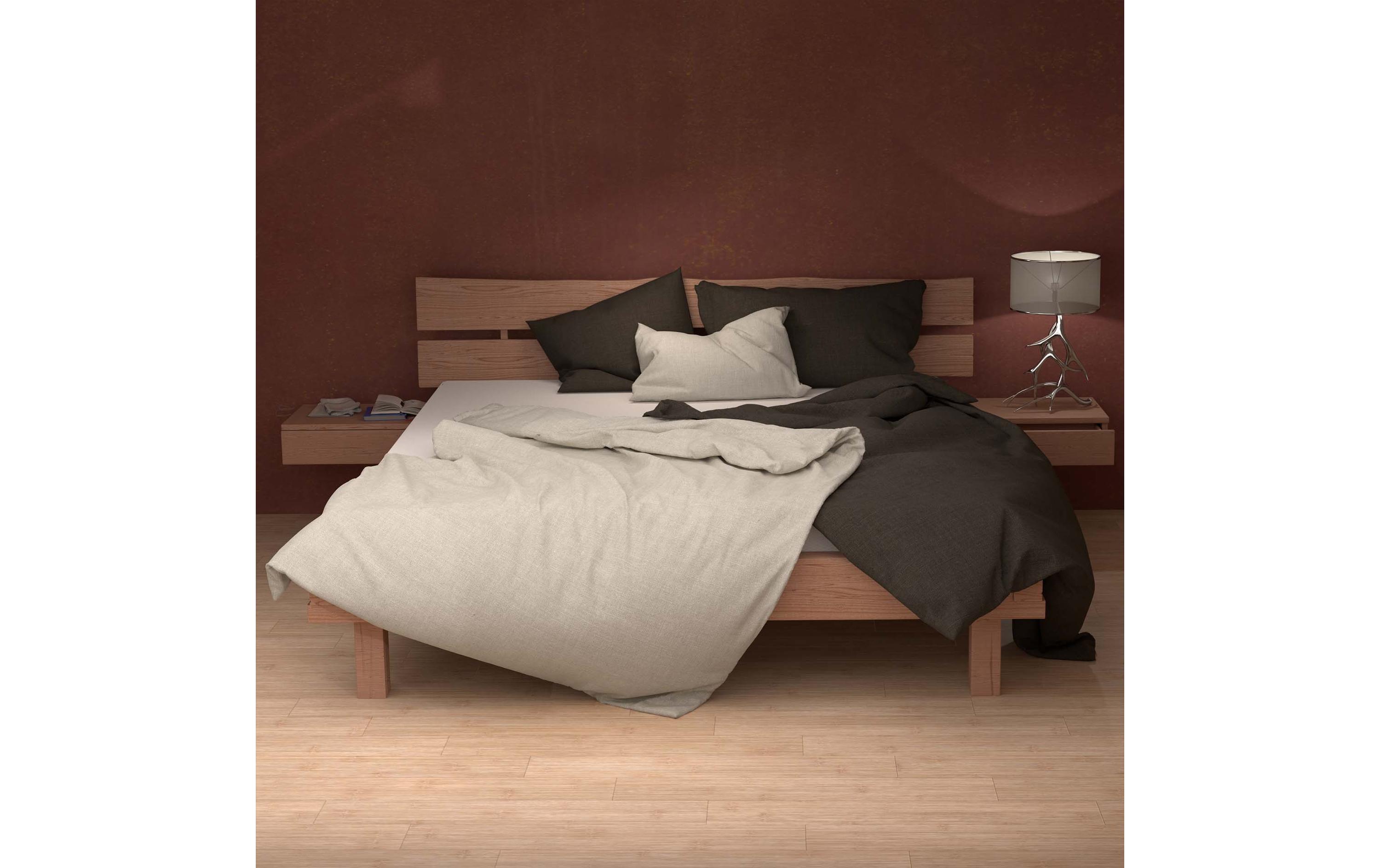 Duvetbezug Leinen 160 x 210 cm, Sand<br>Bettbezug