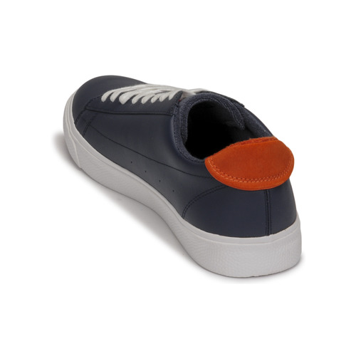 Tommy Jeans - LEATHER LOW CUT VULC - Bleu