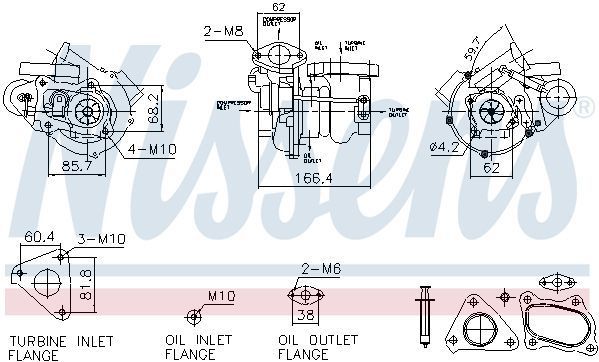 Turbocharger Nissan Nissens 93732
