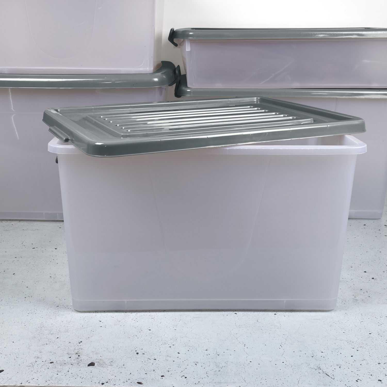BOITE RANGEMENT PLASTIQUE 75L