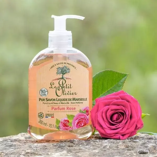 Le Petit Olivier - Sabonete Líquido Puro de Marselha - Rosa 300ml
