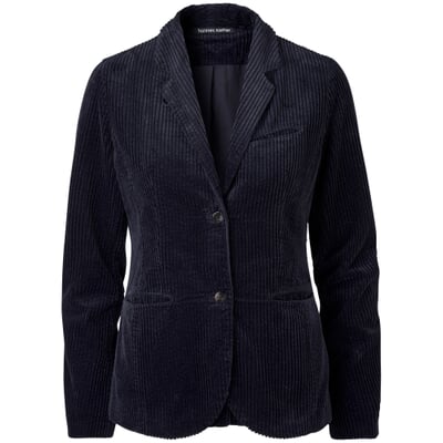 Damen-Cordblazer, Dunkelblau