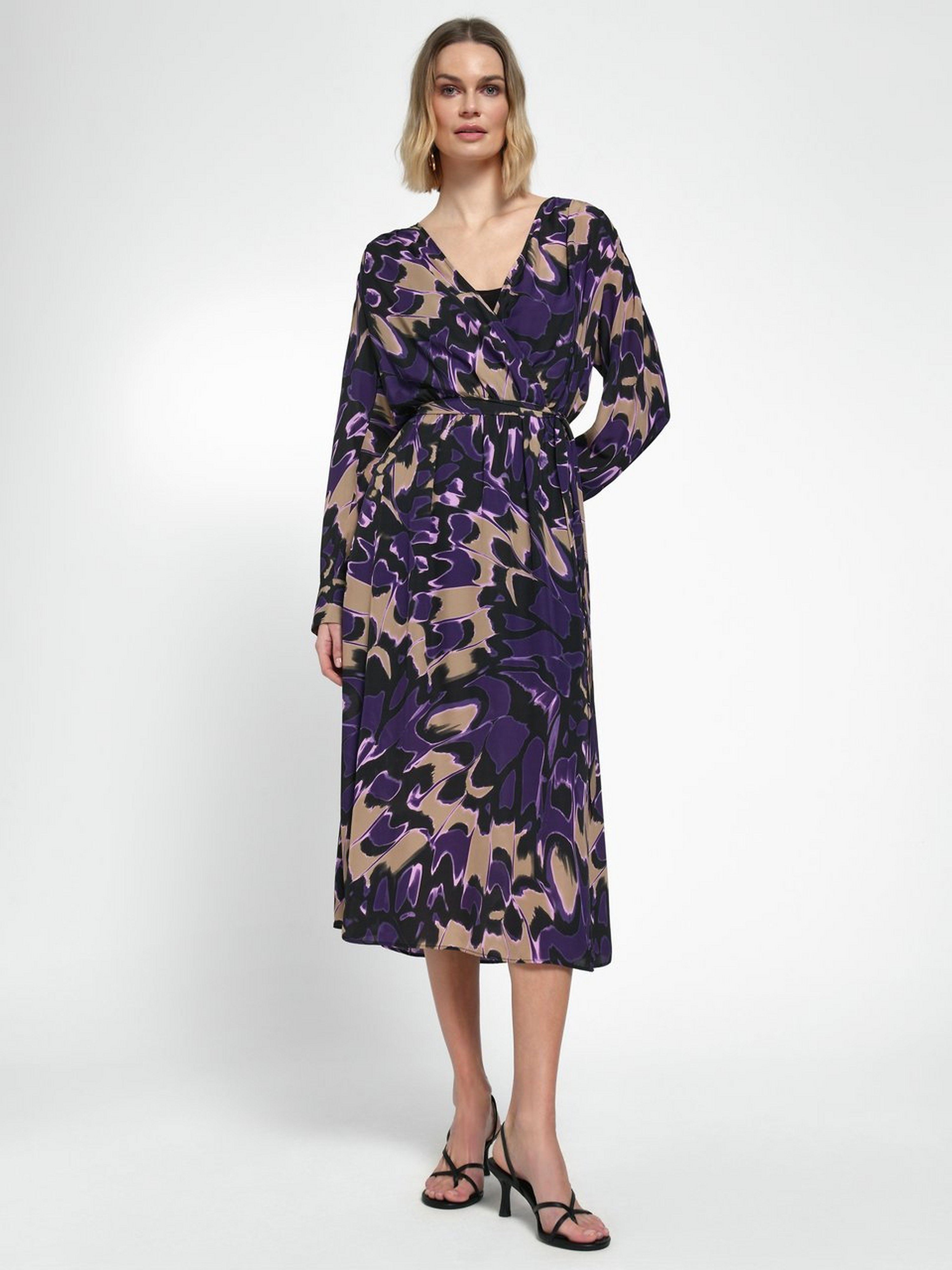 Kleid in Wickel-Optik