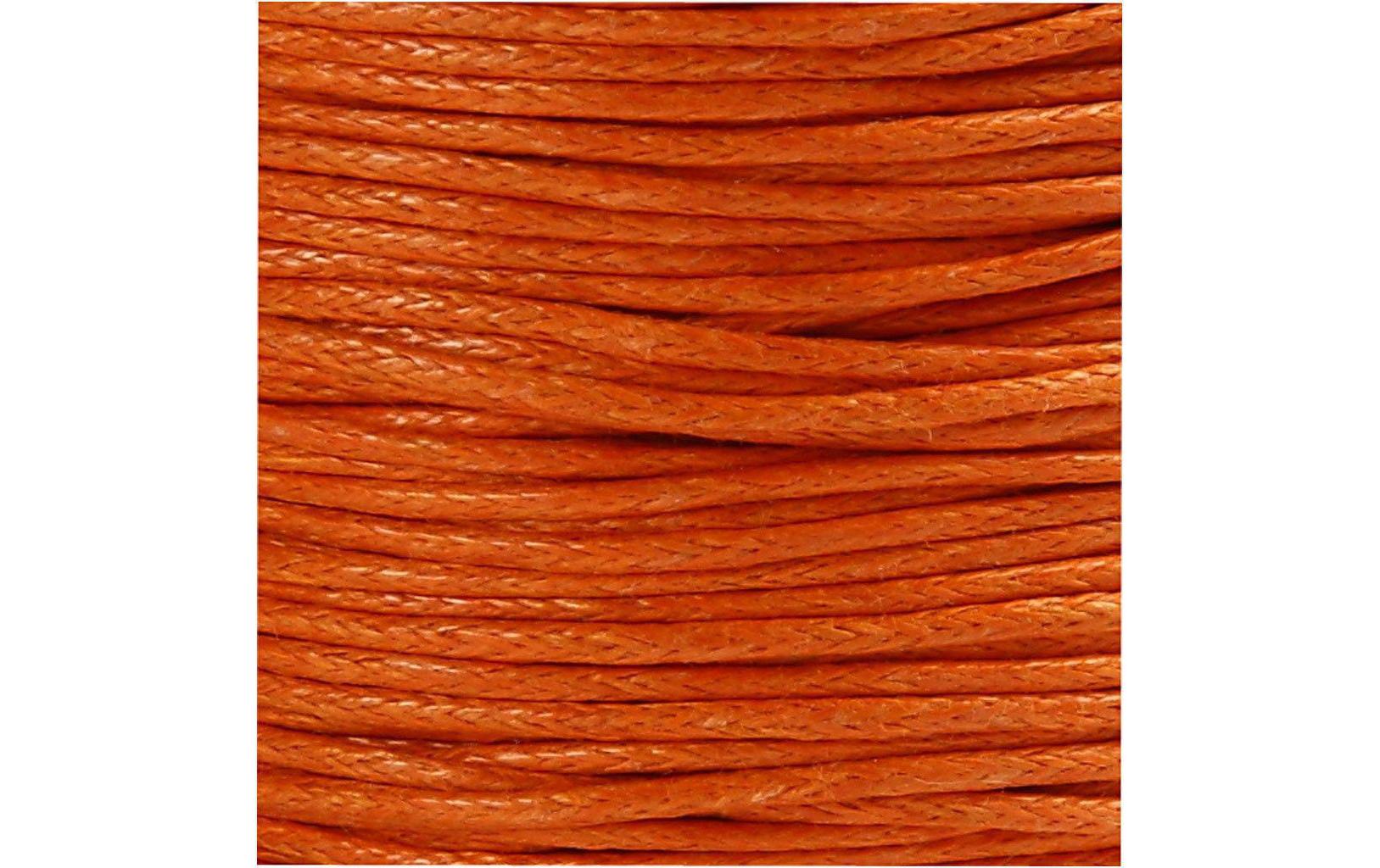 Baumwollband 1 mm gewachstBaumwollband