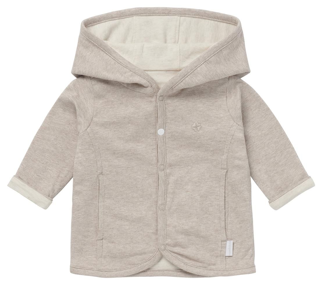 Noppies Newborn Vest Bonny - Reversible - Taupe Melange