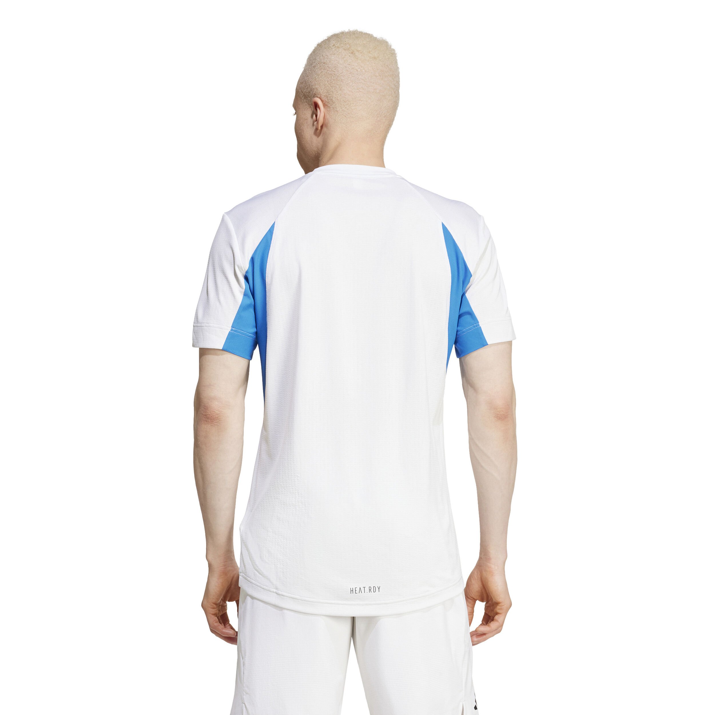 adidas Freelift T-shirt Hommes - Blanc , Bleu