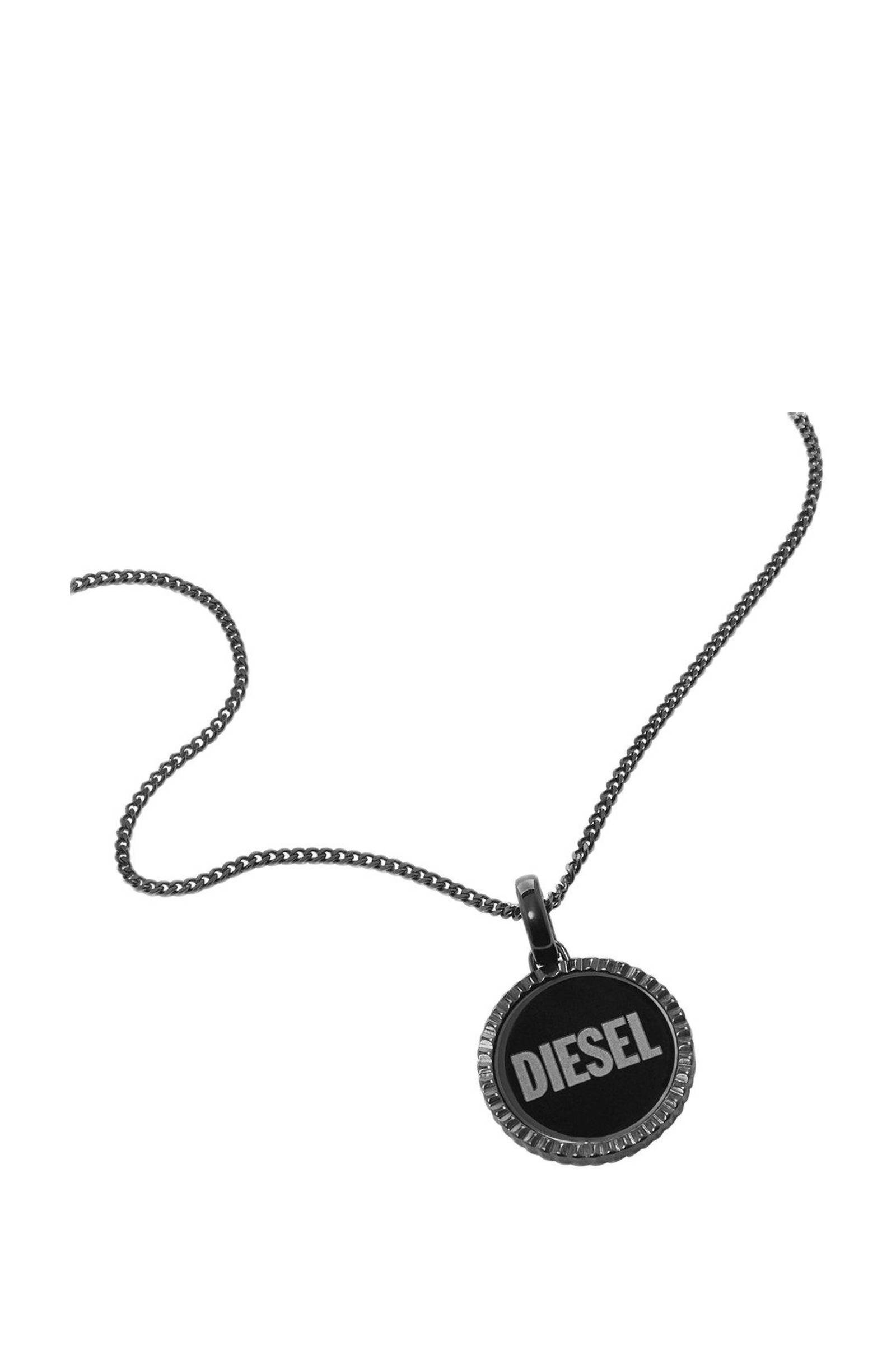 Diesel Collier DX1362060 Single Pendant staalgrijs