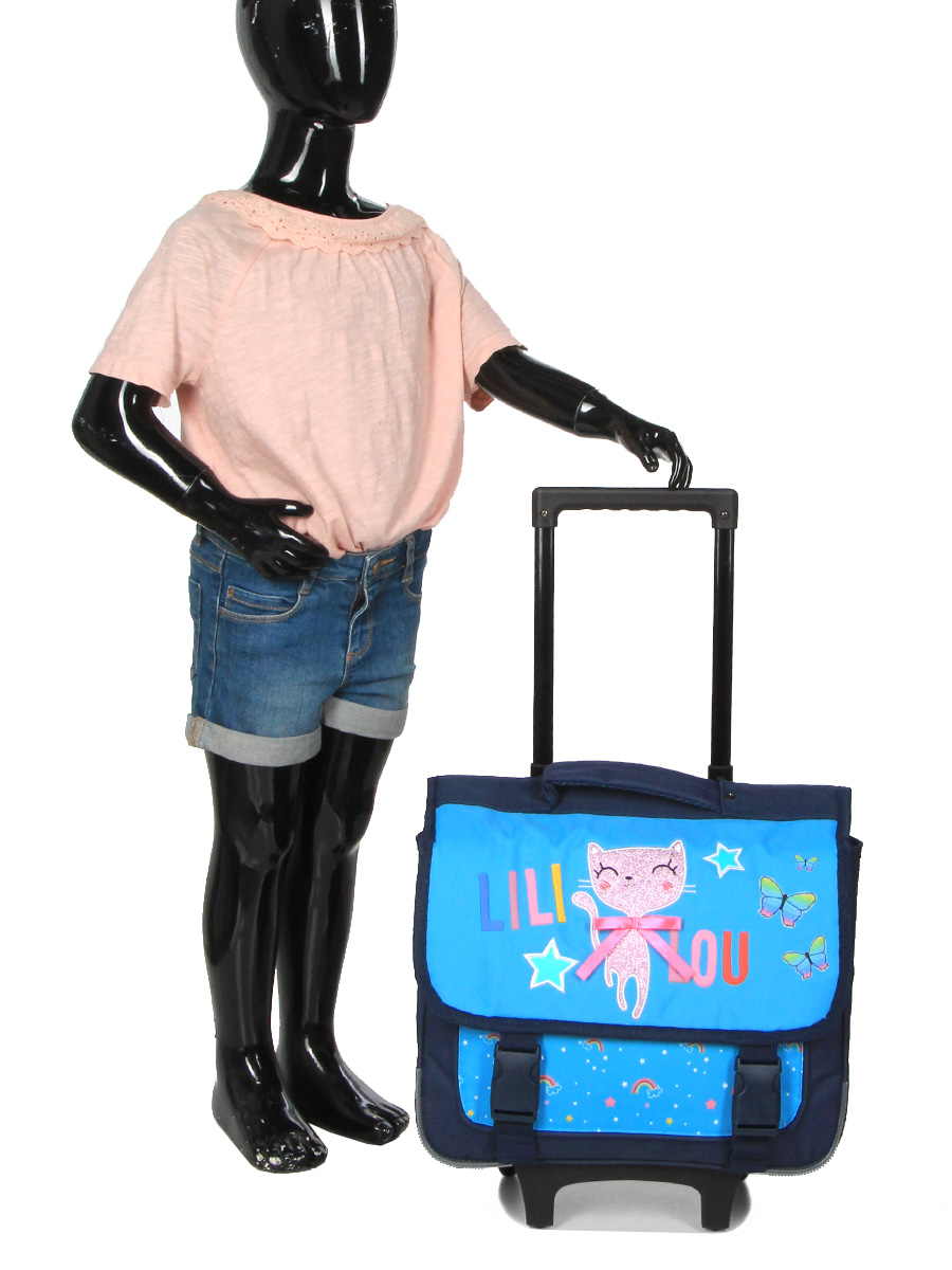 Cartable À roulettes Lili Lou Butterfly 38 cm