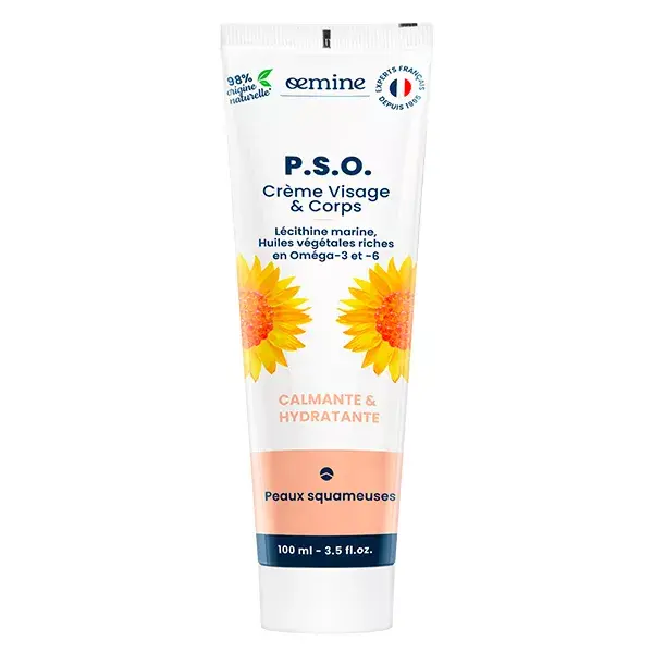 Creme hidratante Oemine PSO com lecitina marinha para pele seca 100ml