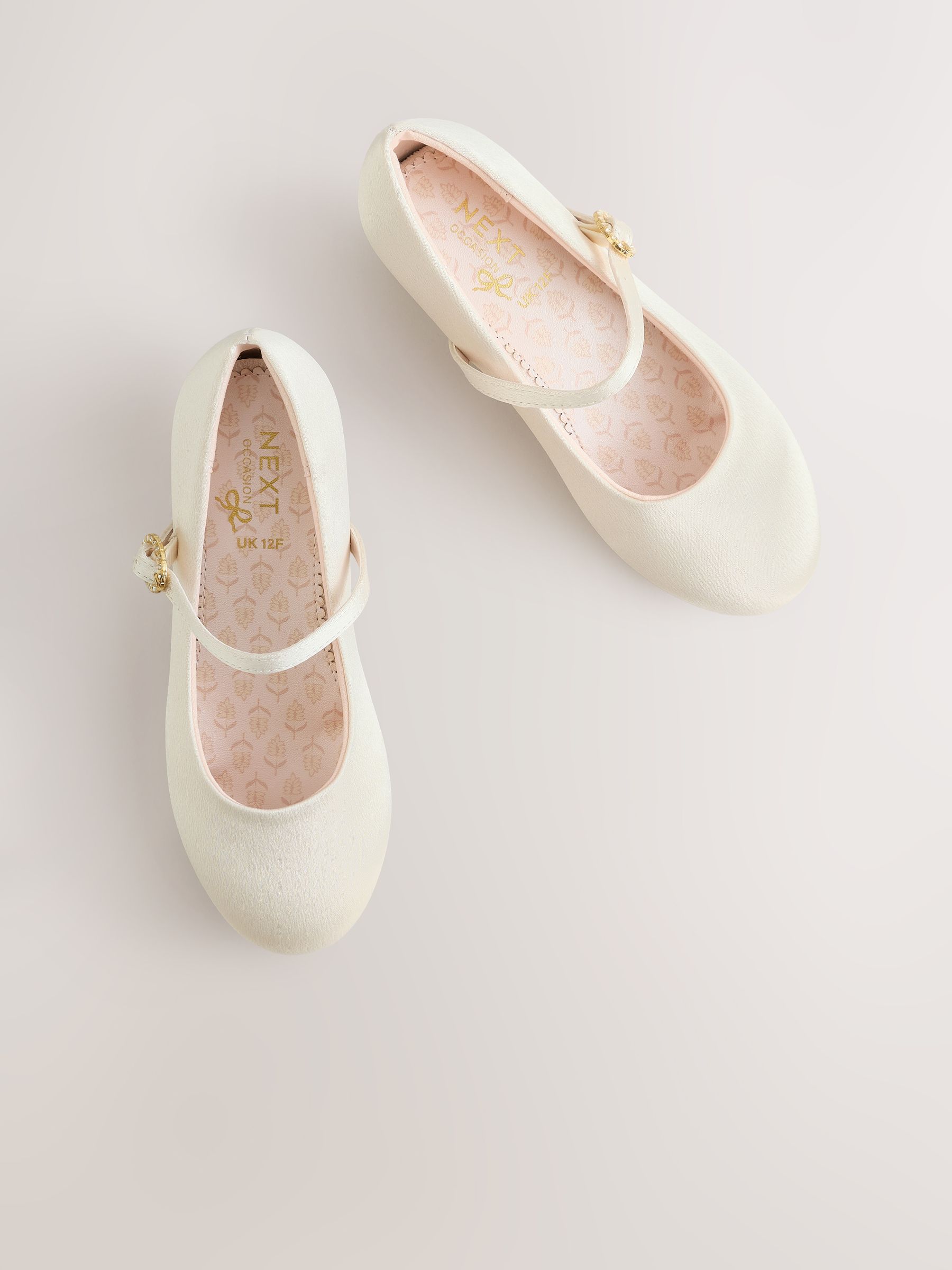 Ivoor - Stain Resistant Satin Mary Jane Flower Girl Heeled Shoes
